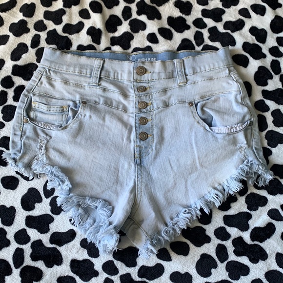 NOBO Pants - NOBO High Rise junior girl frayed booty shorts